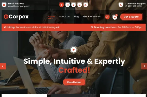 Corpex WordPress Theme